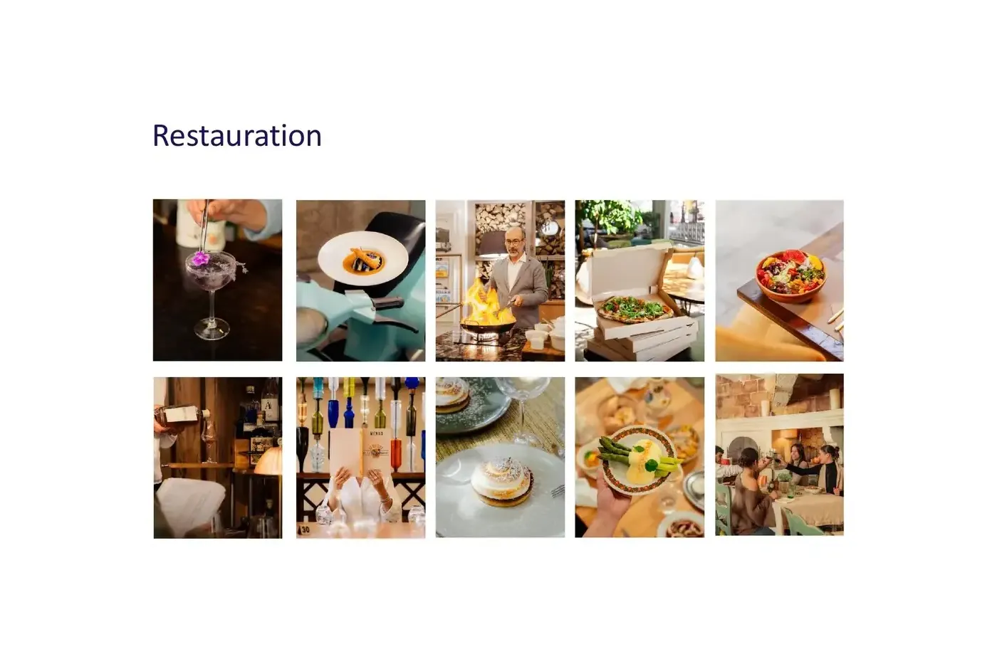 Planche de photos de restauration réalisées par BICPOM